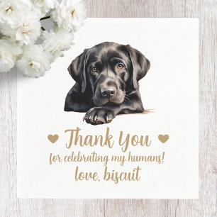 Serviette En Papier Chien Mariage Cocktail serviettes