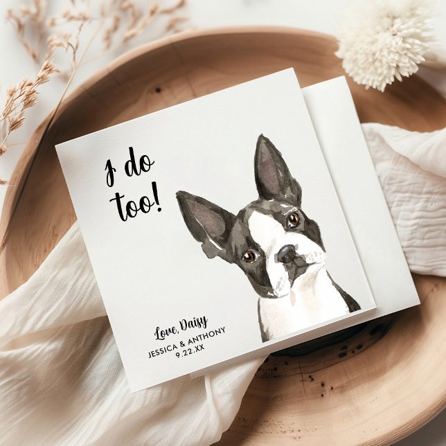 Serviette En Papier Chien Mariage Cocktail serviettes (Créateur téléchargé)