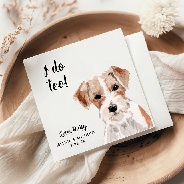 Serviette En Papier Chien Mariage Cocktail serviettes (Créateur téléchargé)