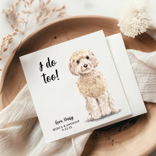 Serviette En Papier Chien Mariage Cocktail serviettes