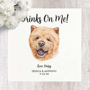 Serviette En Papier Chien Mariage Cocktail serviettes