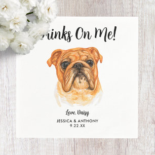 Serviette En Papier Chien Mariage Cocktail serviettes
