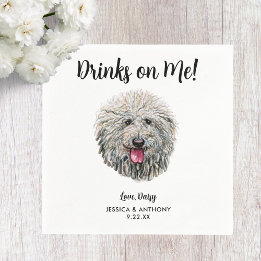 Serviette En Papier Chien Mariage Cocktail serviettes