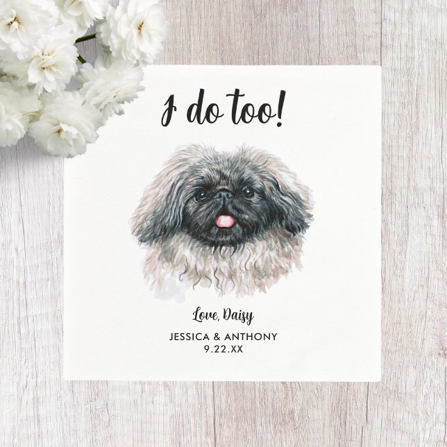 Serviette En Papier Chien Mariage Cocktail serviettes (Créateur téléchargé)