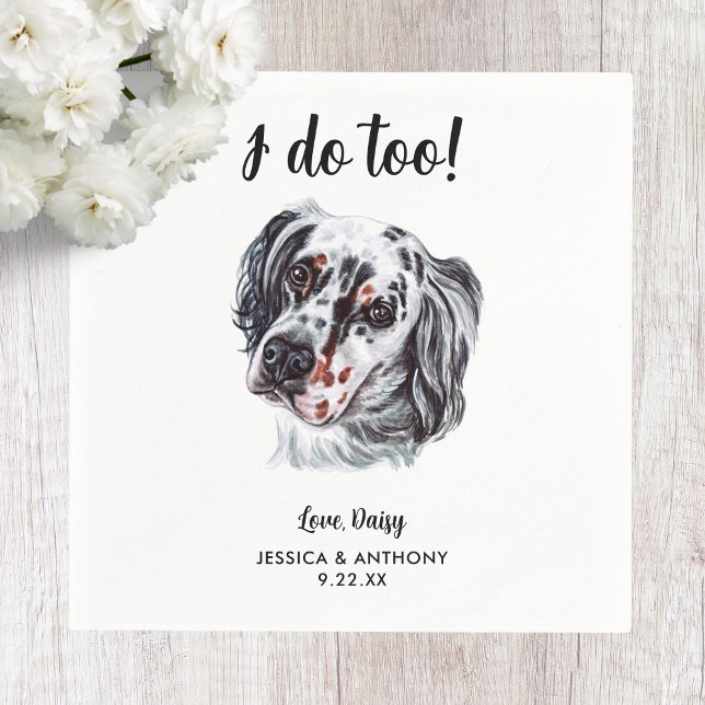 Serviette En Papier Chien Mariage Cocktail serviettes (Créateur téléchargé)