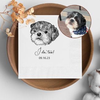 Serviette En Papier Chien Tzu Chien Personnalisé Je Fais À Napkins