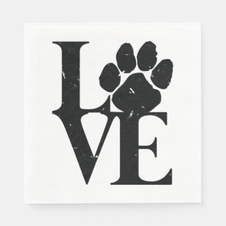 Serviette En Papier Chiens Aiment Chiens