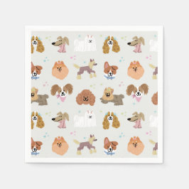Serviette En Papier Chiens Animaux Anniversaires de enfants