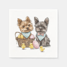 Chiens Yorkshire Terrier de Pâques