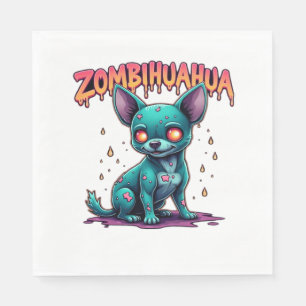 Serviette En Papier Chihuahua Chi Chichi Chiwawa Zombie Chien Hallowee
