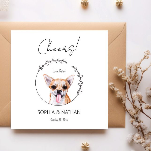Serviette En Papier Chihuahua Chien Mariage Cocktail serviettes (Créateur téléchargé)