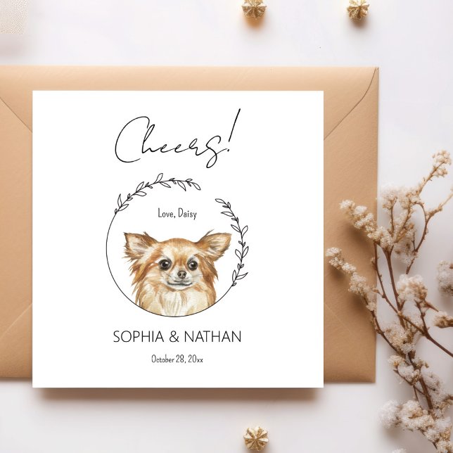 Serviette En Papier Chihuahua Chien Mariage Cocktail serviettes (Créateur téléchargé)