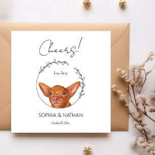Serviette En Papier Chihuahua Chien Mariage Cocktail serviettes