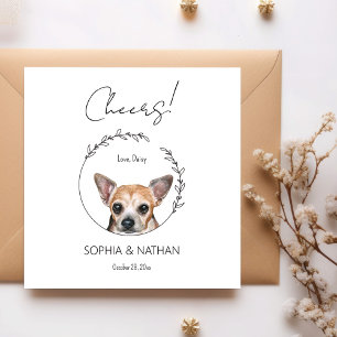 Serviette En Papier Chihuahua Chien Mariage Cocktail serviettes