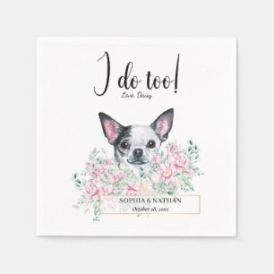 Serviette En Papier Chihuahua Chien Mariage Cocktail Serviettes