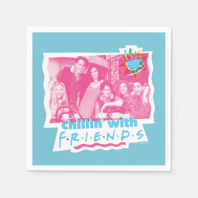 Serviette En Papier Chillin' avec AMIS™ (Devant)