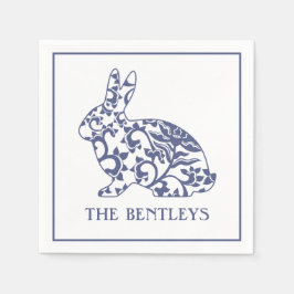 Serviette En Papier Chinoiserie Lapin Lapin Serviettes personnalisées