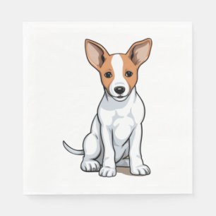 Serviette En Papier Chiot Kawaii Basenji