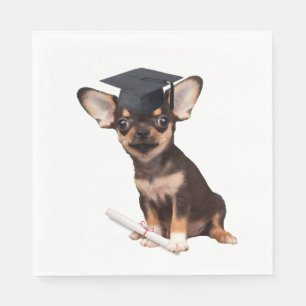 Serviette En Papier Chiwawa d'obtention du diplôme