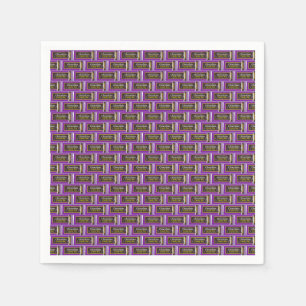 Serviette En Papier Chocolat Barre de Bonbons Paniers