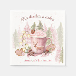Serviette En Papier Chocolat chaud Noël Anniversaire Papier serviettes