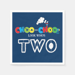 Serviette En Papier Choo Choo Je suis des serviettes à deux parties