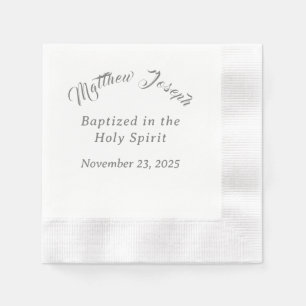 Serviette En Papier Christening/Baptême