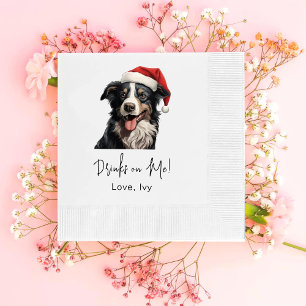 Serviette En Papier Christmas Australian Shepherd Boit Sur Moi