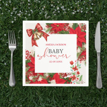 Christmas baby shower festive