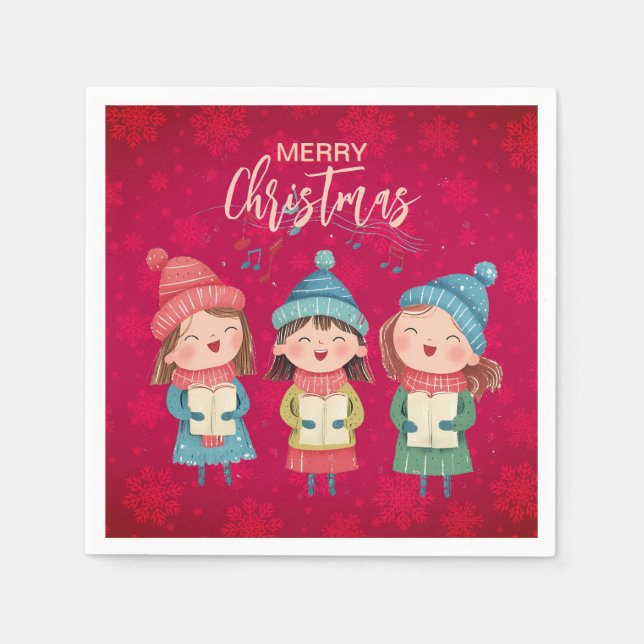 Serviette En Papier Christmas Carol (Devant)