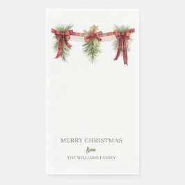 Serviette En Papier Christmas Garland Paper Guest Towels