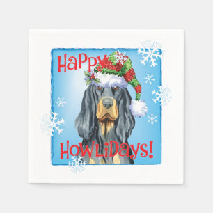 Serviette En Papier Christmas Gordon Setter