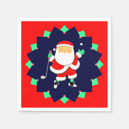 Serviette En Papier Christmas Holiday Golf Party