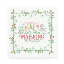 Christmas Mahjong Crest | Monogram
