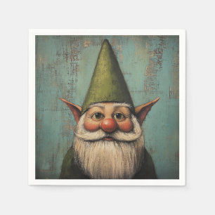 Serviette En Papier Christmas Nisse - Traditionnel Nordic Holiday Art