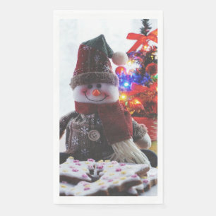 SERVIETTE EN PAPIER CHRISTMAS SNOWMAN