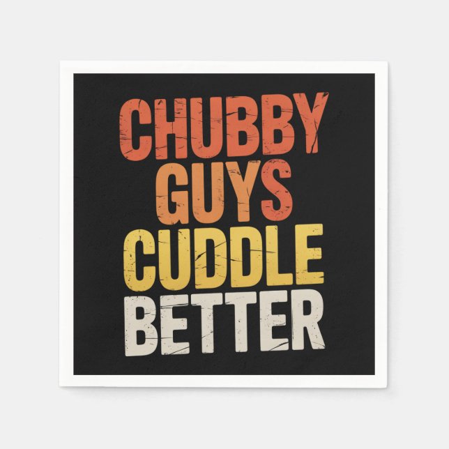 Serviette En Papier Chubby Les Gars Cuddle Better Gay Bear LGBTQ Pride (Devant)