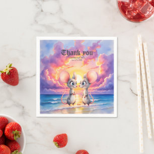 Serviette En Papier Chuchotements de coucher de soleil – Une petite hi