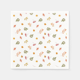Serviette En Papier Chute des feuilles d'automne