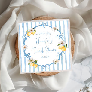 Serviette En Papier Ciao Bambino Lemon Baby shower d'été italien