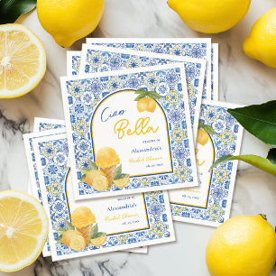Serviette En Papier Ciao Bella Carrelage Italien Fête de Mariage Gelat