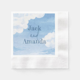 Serviette En Papier Ciel bleu clair Mariage décoration table Napkin