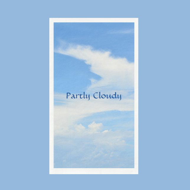 Serviette En Papier Ciel bleu et nuage blanc (Créateur téléchargé)