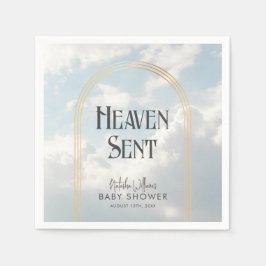 Serviette En Papier Ciel envoyé nuages Sky Boho Arch Baby shower