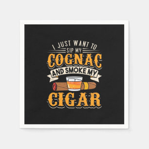 Serviette En Papier Cigar   My Cognac And Smoke My Cigar