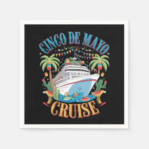Serviette En Papier Cinco De Mayo Cruise Mexique Bateau mexicain Fiest