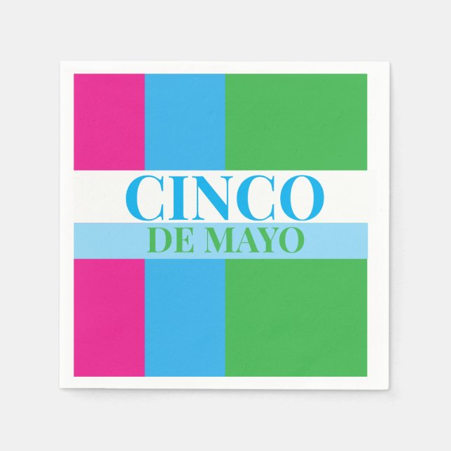 Serviette En Papier Cinco De Mayo Party  (Devant)