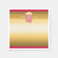 Cinéma Film Popcorn Billet Fête d'anniversaire