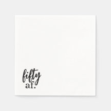 Cinquante Af Cocktail Napkins