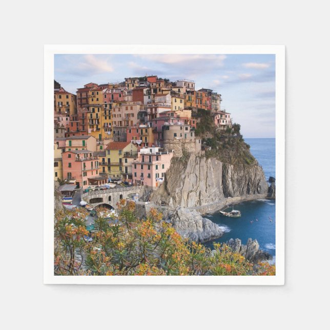 Serviette En Papier Cinque Terre, Italie (Devant)